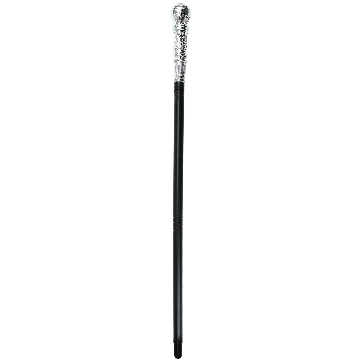 Silver Costume Walking Cane Elegant Prop Stick Dress Canes Costume Accessories for Adults and Kids