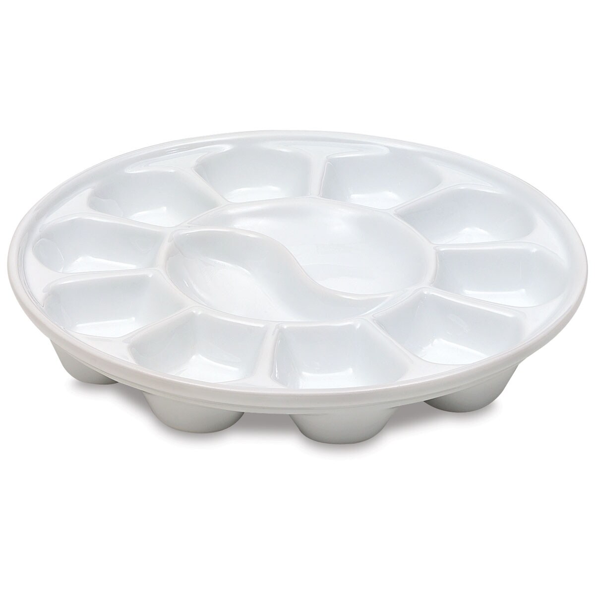 Richeson Round Palette - 1&#x22; x 7 1/2&#x22;, With 12 Wells