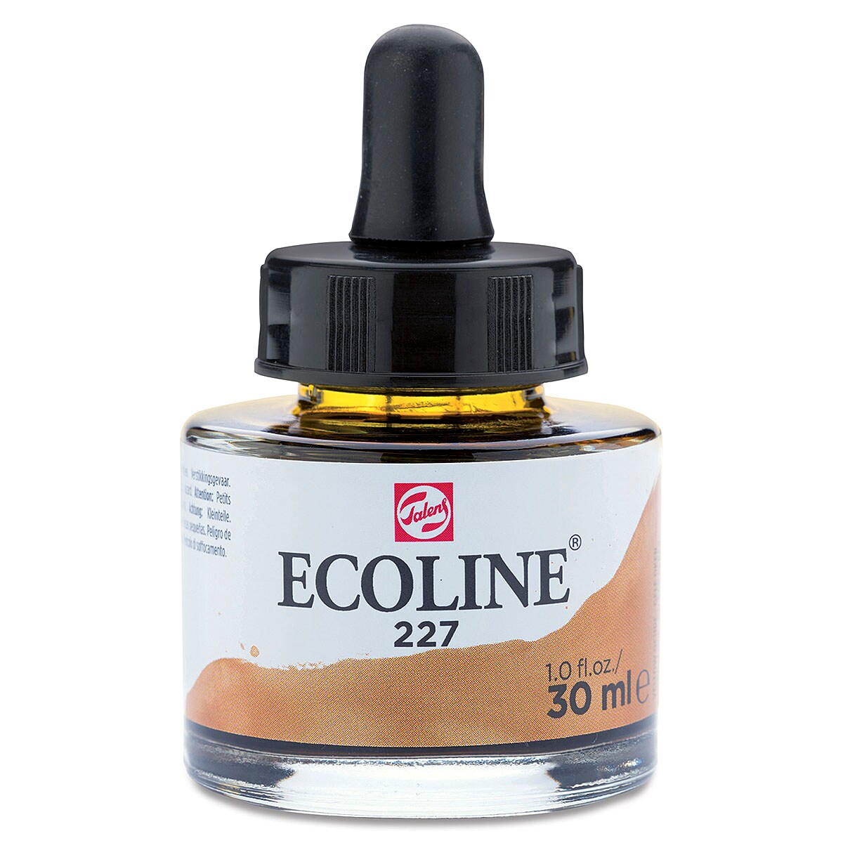 Ecoline Liquid Watercolor with Dropper - Yellow Ochre, 30 ml jar