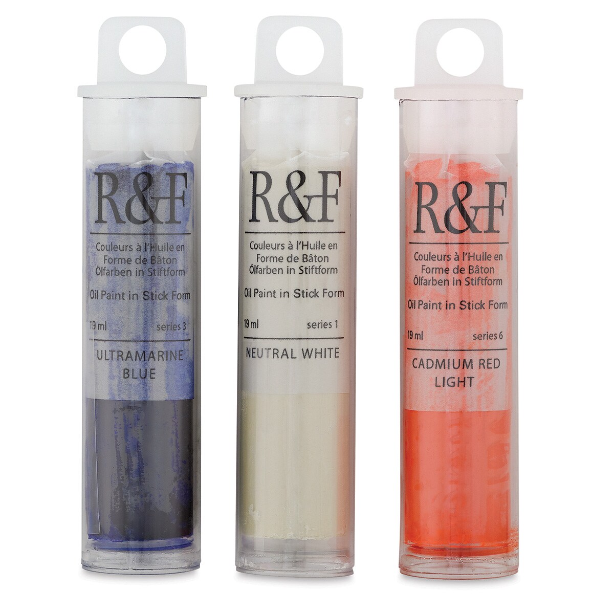 R&#x26;F Pigment Sticks - Set of 3, Trial Set 1, Half Sticks