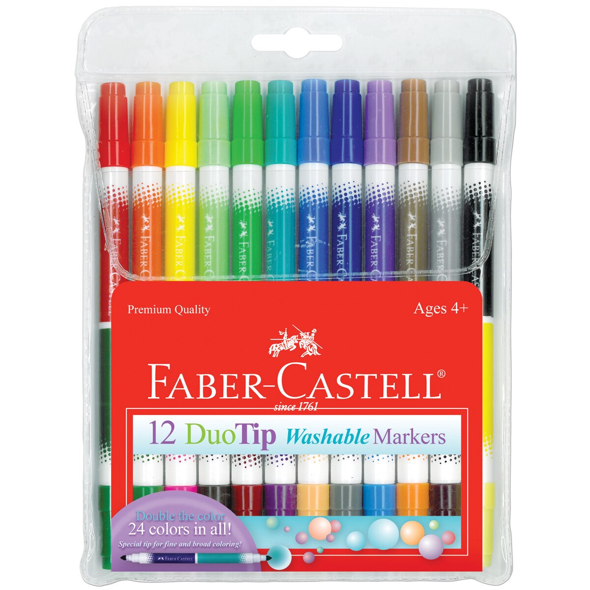 Faber-Castell® DuoTip Washable Markers