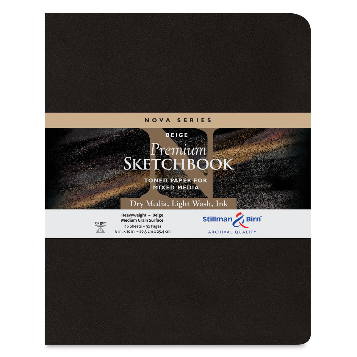 Stillman & Birn Nova Series Toned Softcover Sketchbook - Beige, 8" x 10"