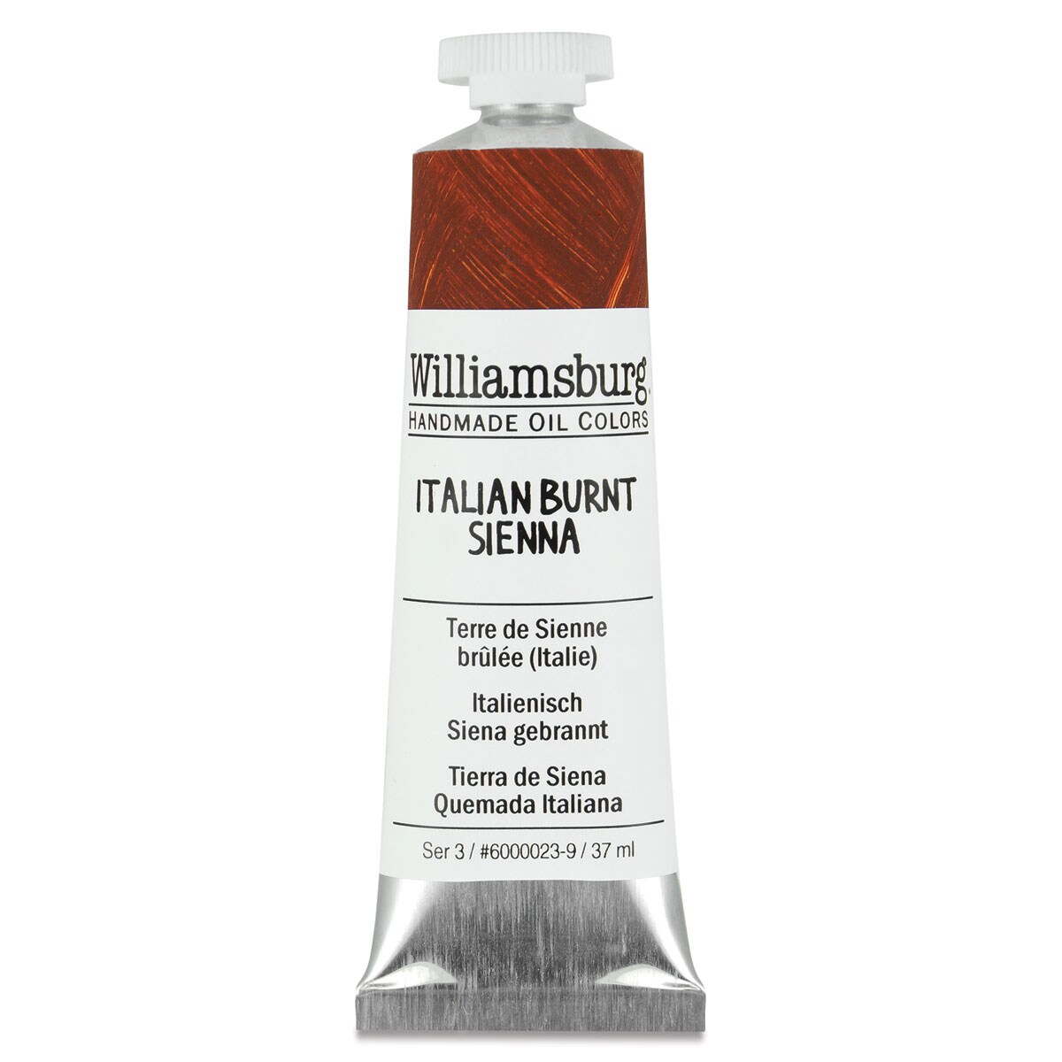 Williamsburg Handmade Oil Paint - Italian Burnt Sienna, 37 ml tube