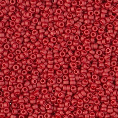 Miyuki 11 Round Seed Bead, 11-2040, Matte Metallic Brick Red