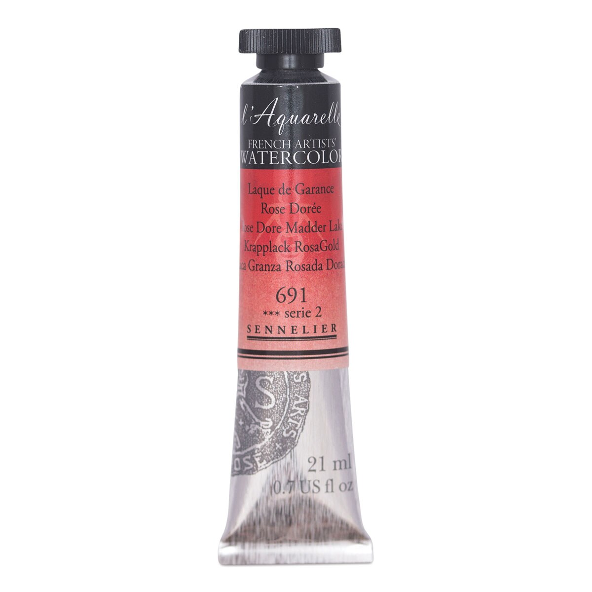 Sennelier French Artists' Watercolor - Rose Dore Madder Lake, 21 ml Tube