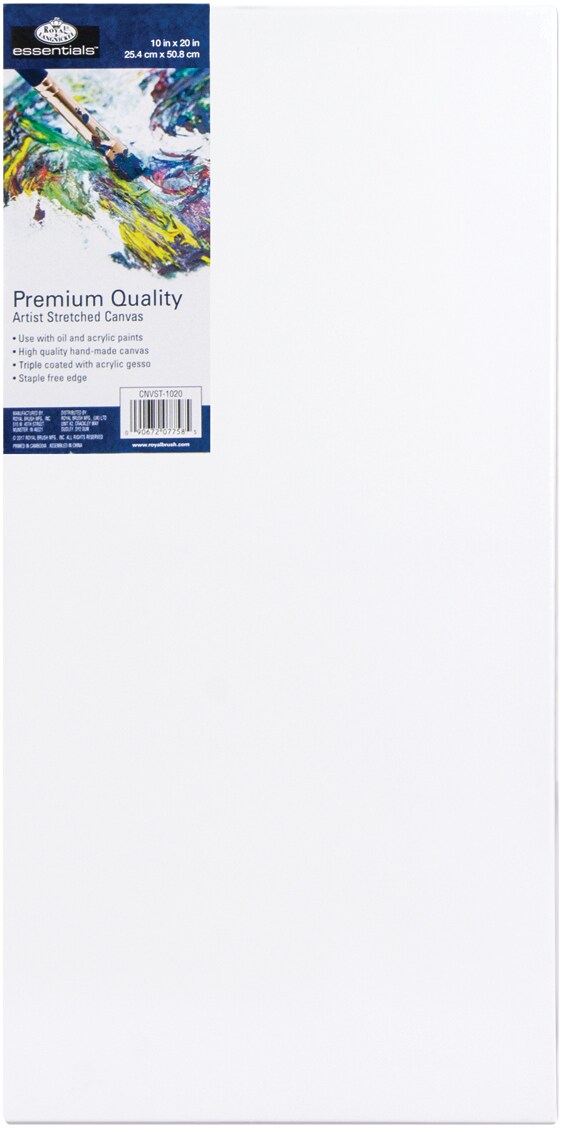 Royal Langnickel essentials(TM) Premium Stretched Canvas-10"x20"