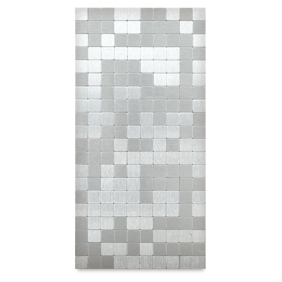 Diamond Tech Metal Tile Half Sheet Stainless Steel, 15 mm Squares