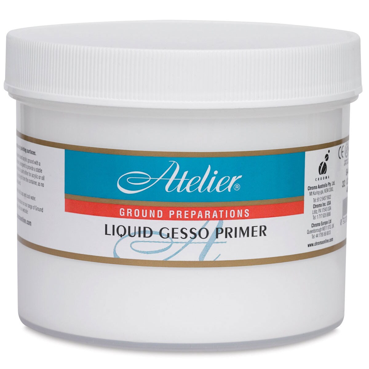 Chroma Atelier Liquid Gesso Primer - Liquid Gesso Primer 32 oz jar