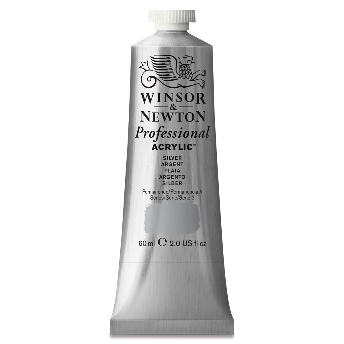 Winsor & Newton Professional Acrylics - Silver, 60 ml tube | Michaels