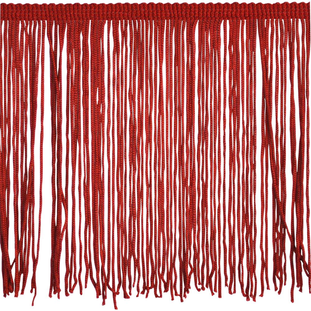 10 Yard Bolt-6 Red CHAINETTE Fabric Fringe Trim — Trims and Beads