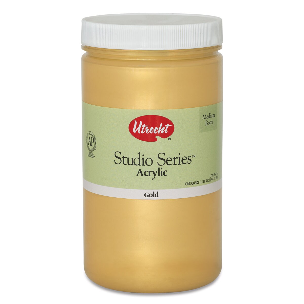 Utrecht Studio Series Acrylic Paint - Gold, Quart