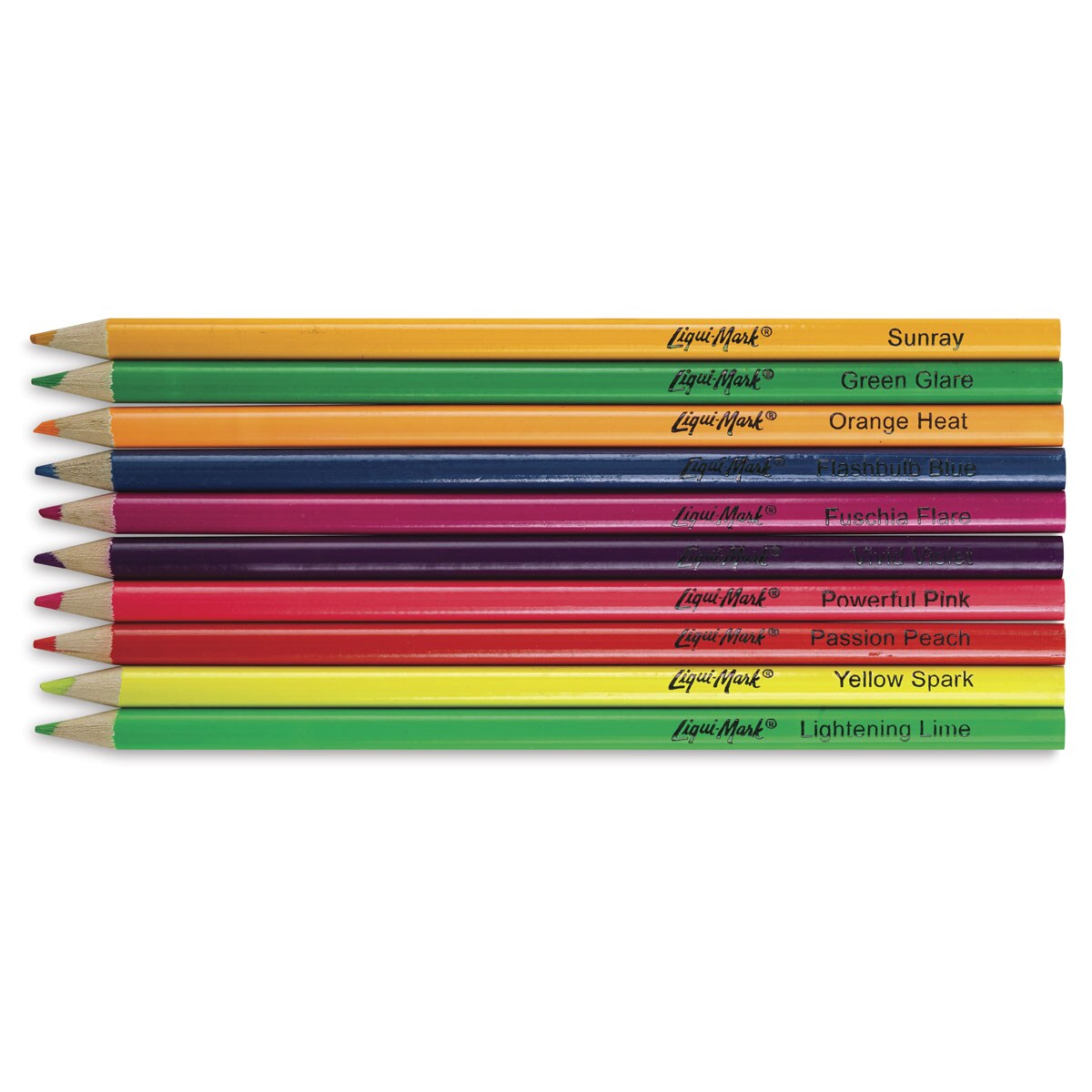 Liqui-Mark Neon Colored Pencils, Set of 10