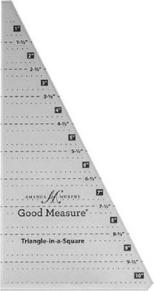 Good Measure - Amanda Murphy - Cutting Ruler - Triangle in a Square - Set of 2