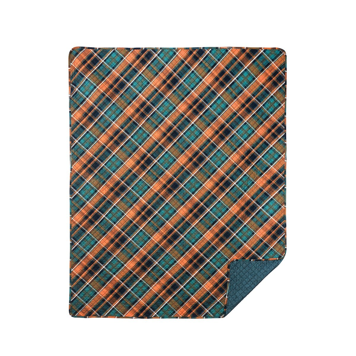 48&#x22; x 60&#x22; Troy Plaid Reversible Cotton Throw Blanket