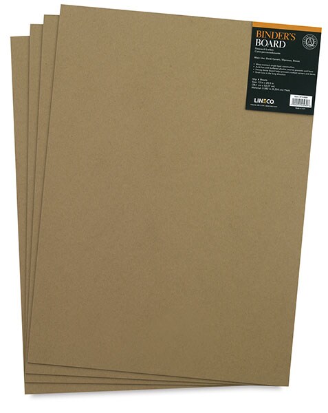 Lineco Acid-Free Binder&#x27;s Board - 15&#x22; x 20-1/2&#x22;, 80 pt, Pkg of 4