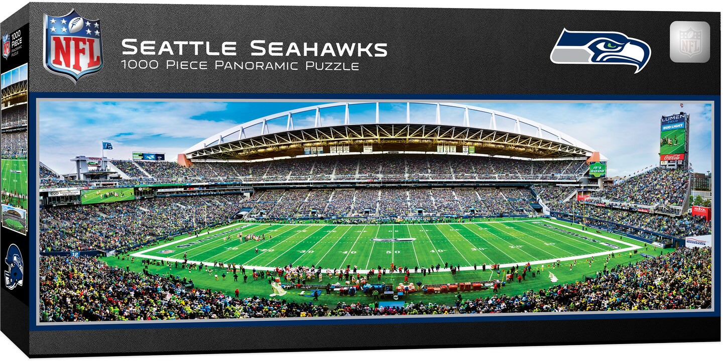 Seattle Seahawks Panoramic 1000 pc 50 Yard Line