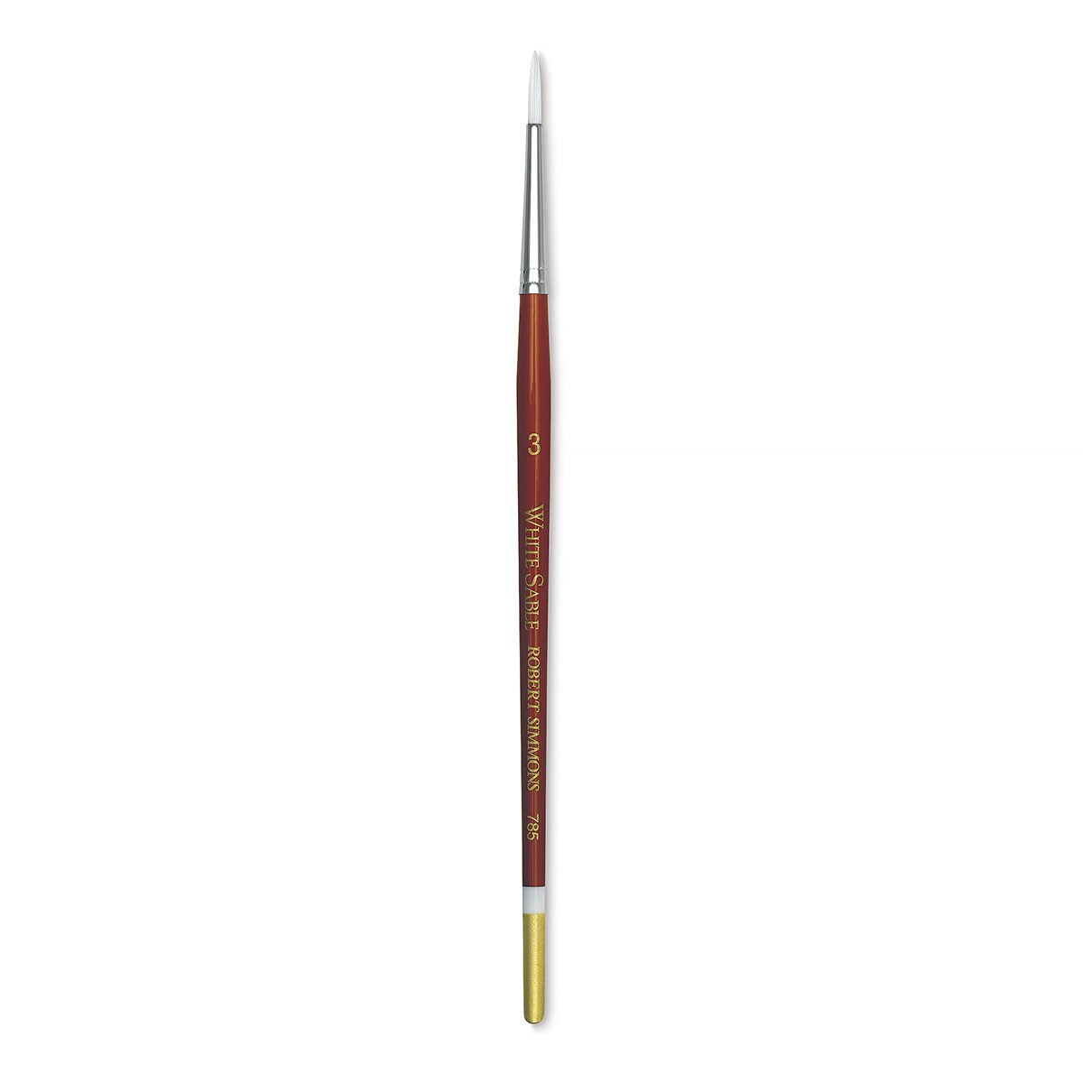 Robert Simmons White Sable Brush - Round, Short Handle, Size 3