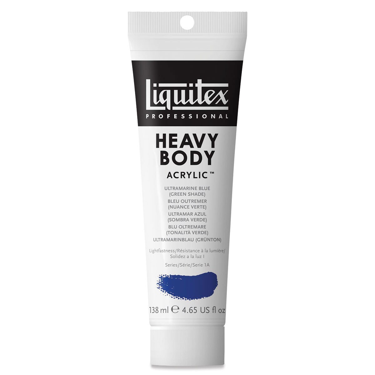 Liquitex Heavy Body Artist Acrylics - Ultramarine Blue (Green Shade), 4.65 oz Tube