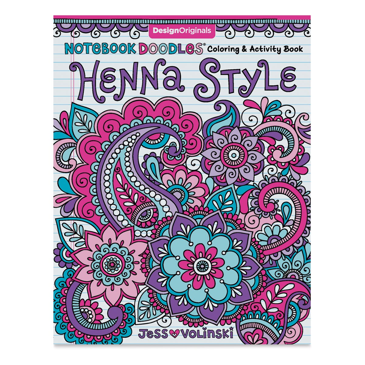 Notebook Doodles Coloring &#x26; Activity Book -Henna Style