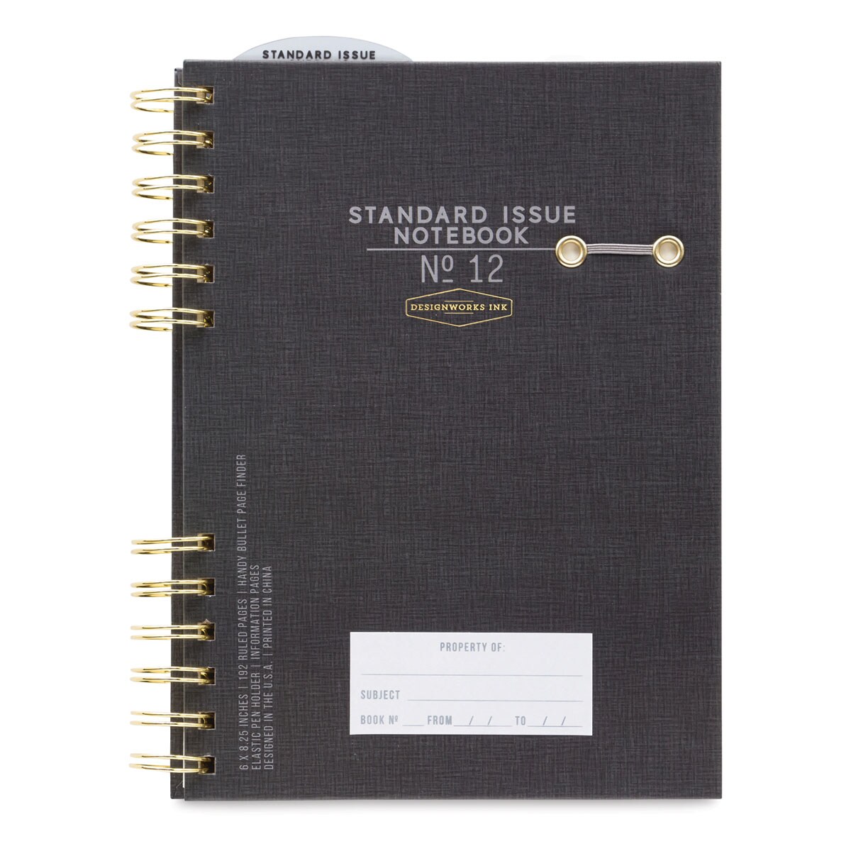 DesignWorks Ink Standard Issue Planner Notebook No. 12, Black | Michaels