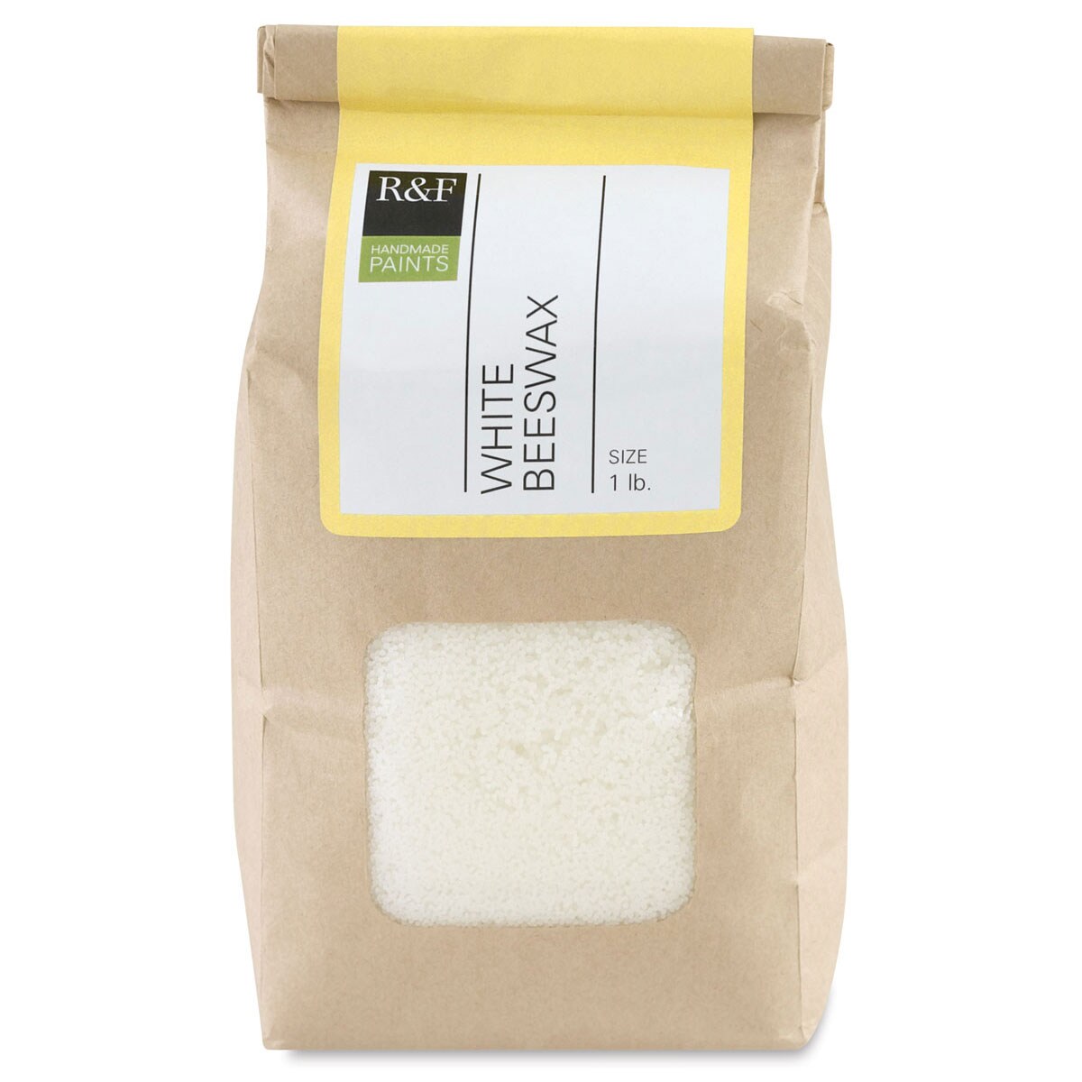 R&#x26;F Encaustic Beeswax - White, 1 lb Bag