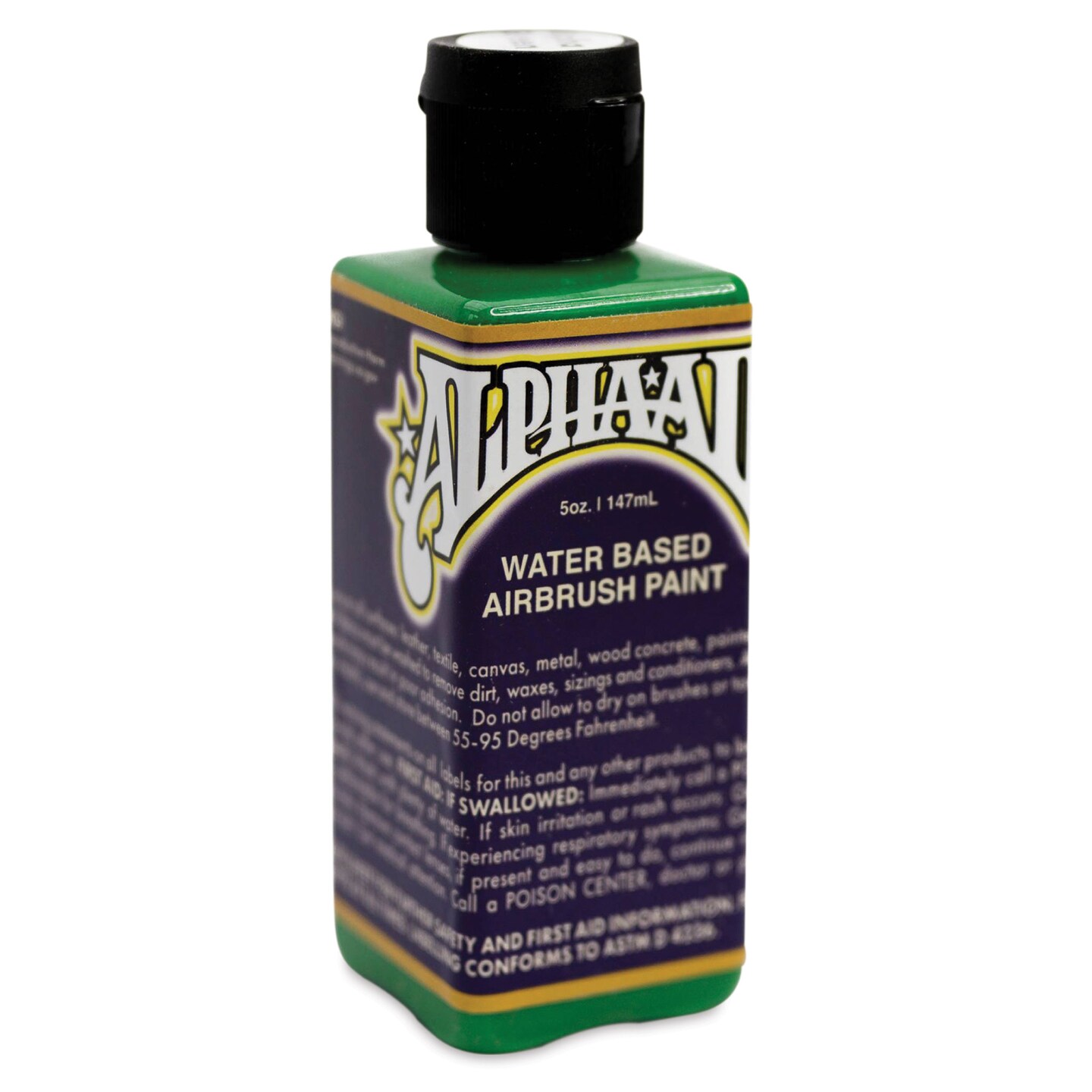 Alpha6 AlphaAir Airbrush Ready Paint - Alpha Green, 5 oz, Bottle