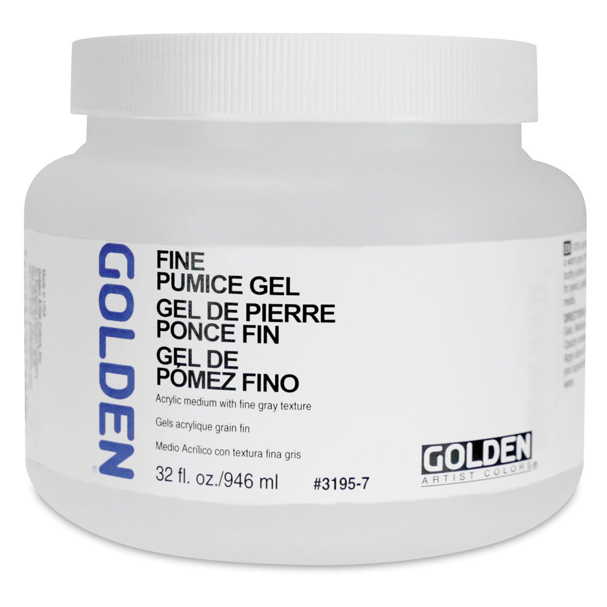 Golden Pumice Gel Medium Fine, 32 oz jar Michaels