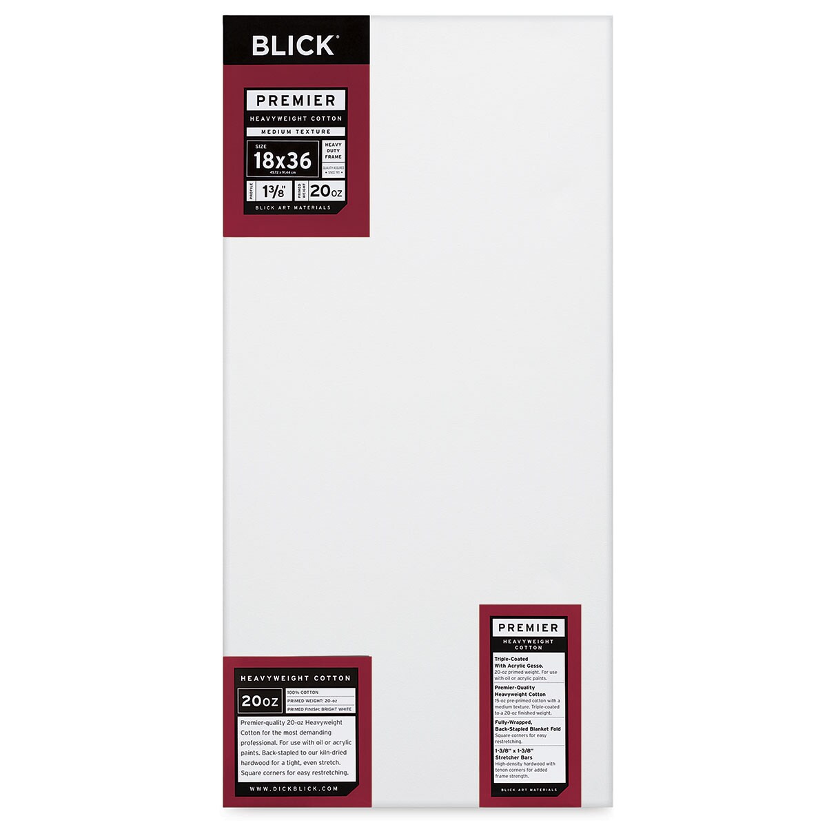 Blick Premier Heavyweight Stretched Cotton Canvas - 18