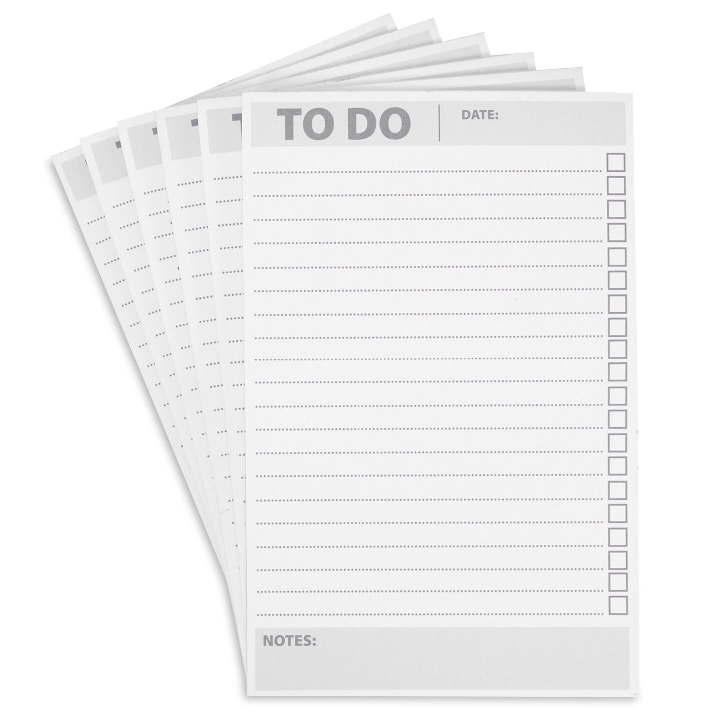 6 Pack To Do List Notepads with 60 Sheets Each, Lined Checklist Planner with Check Boxes (8.5 x 5.5 In)