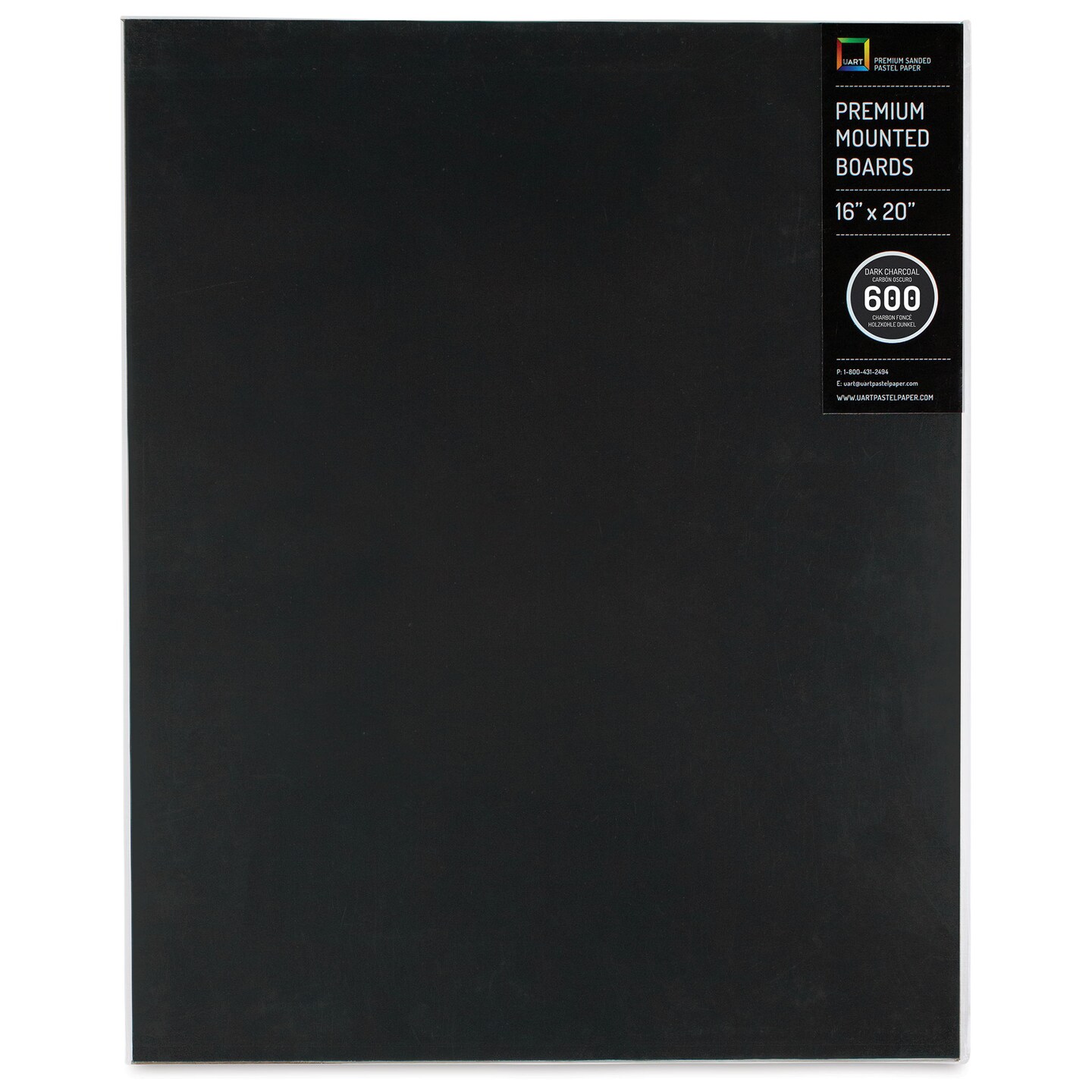 UArt Premium Sanded Pastel Paper Board 16" x 20", Dark, 600 Grit Michaels