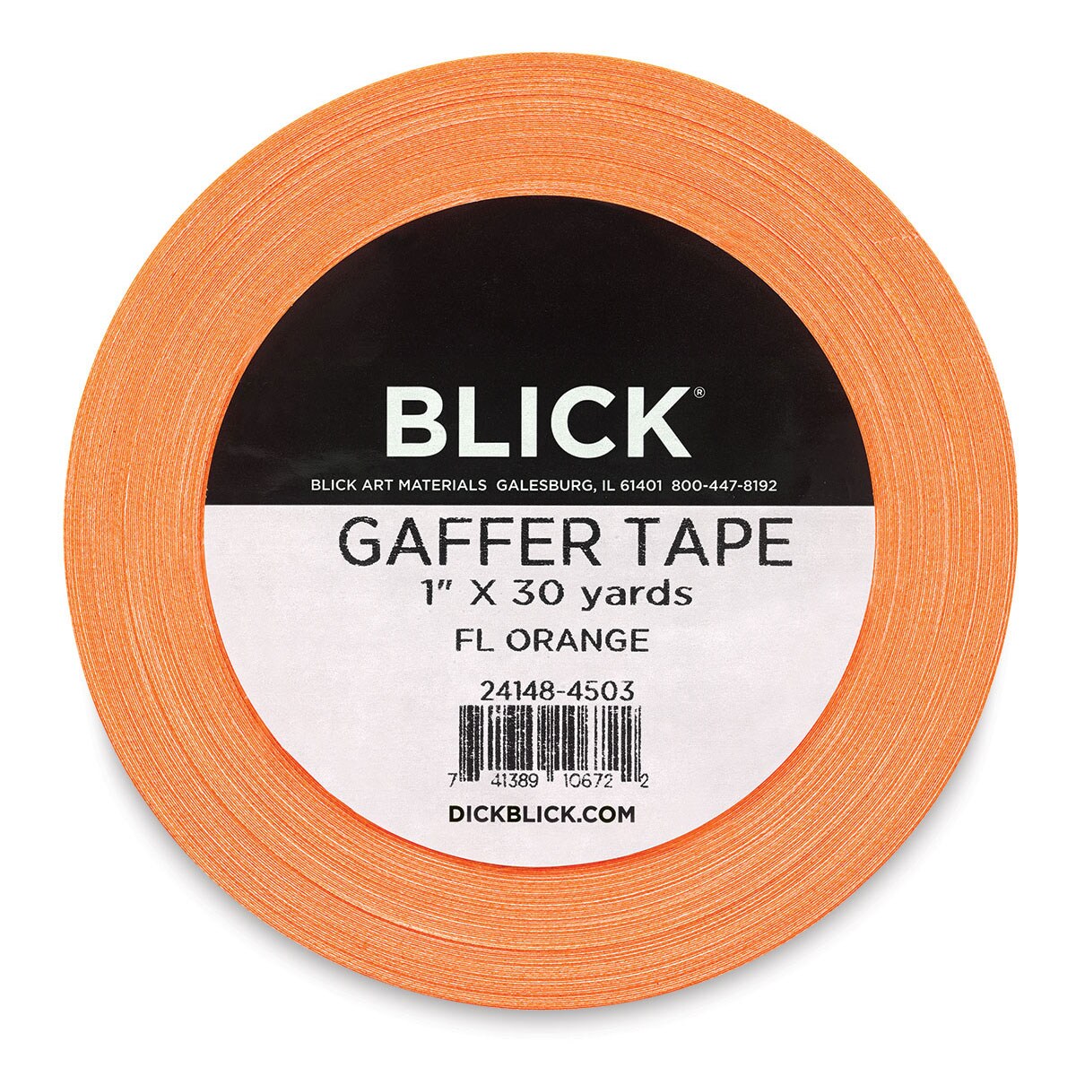 Blick Gaffers Tape - 1&#x22; x 30 yds, Fluorescent Orange