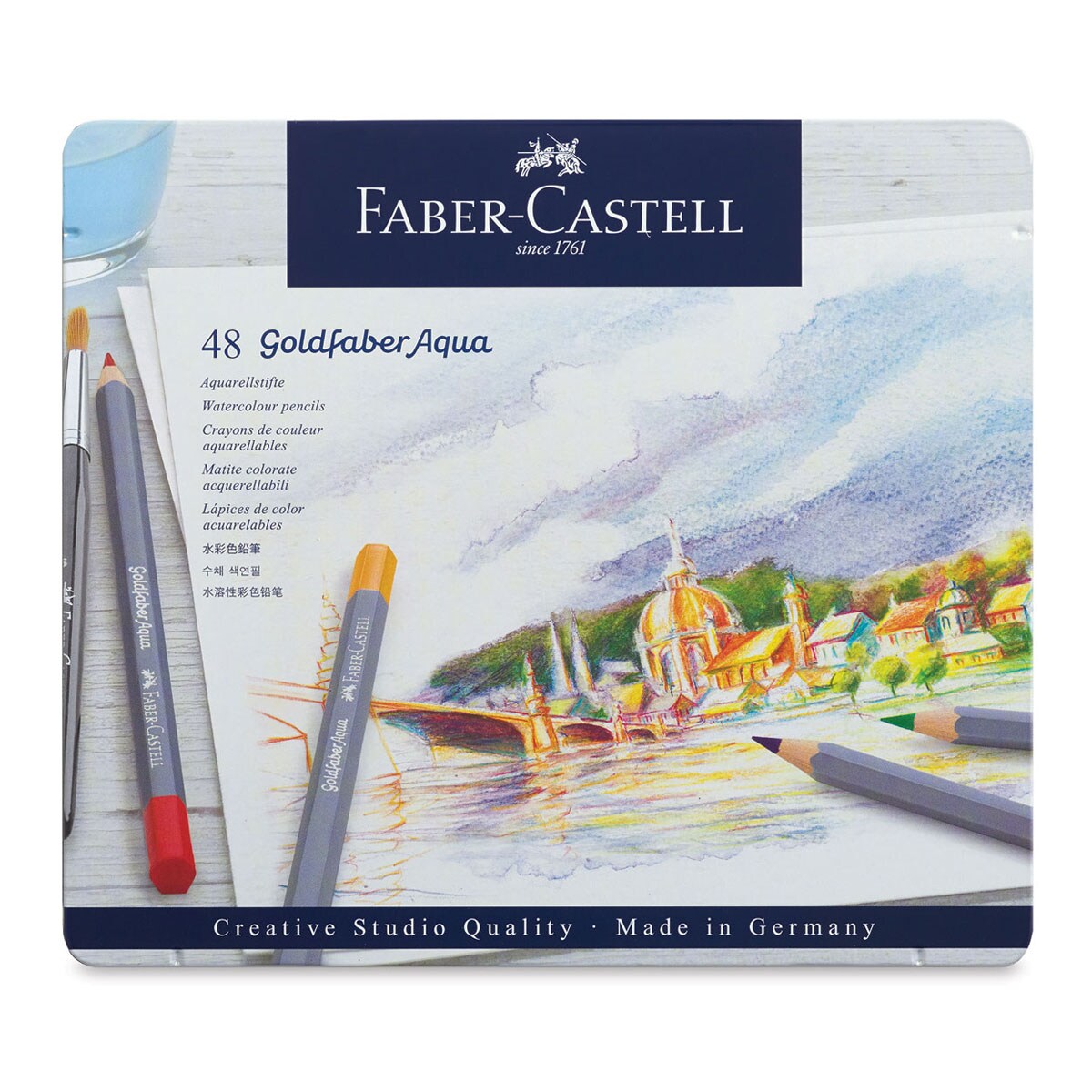 Faber Castell Goldfaber Aqua Watercolor Pencil - Set of 48