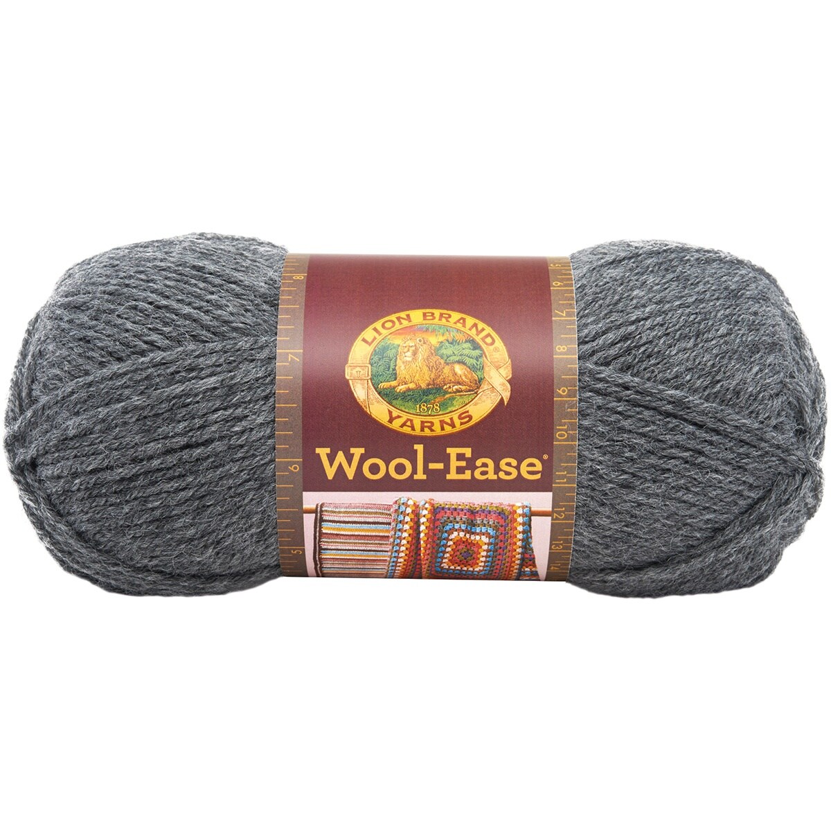 Multipack of 10 - Lion Brand Wool-Ease Yarn -Oxford Grey