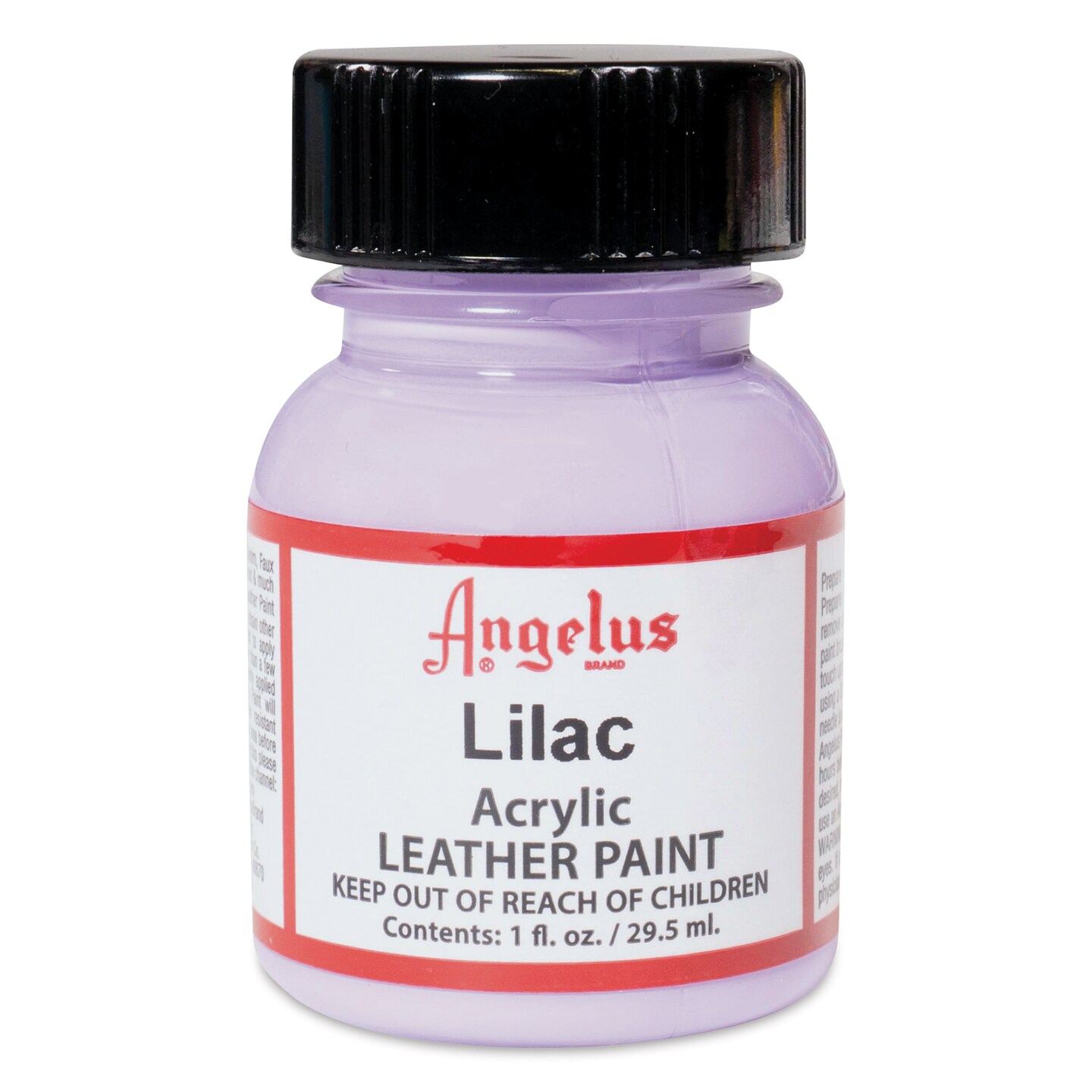 Angelus Acrylic Leather Paint - Lilac, 1 oz