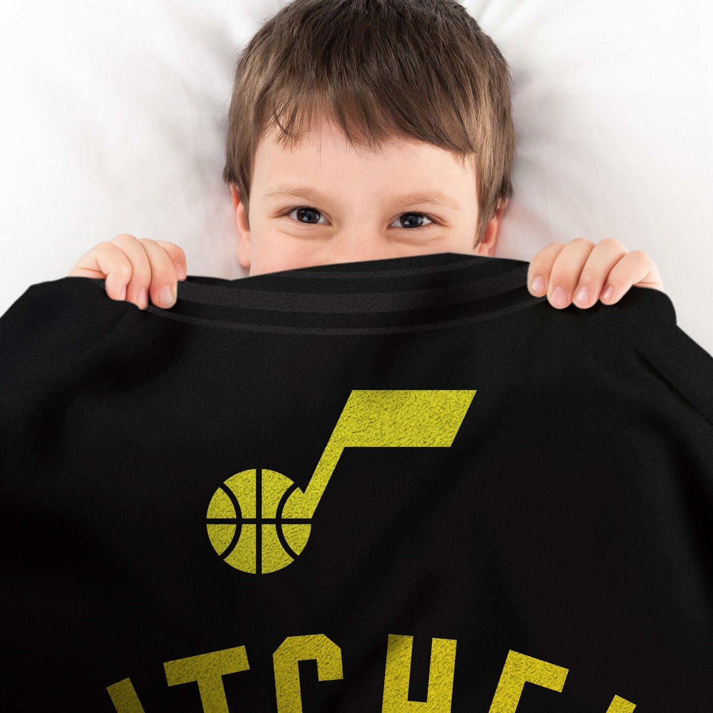 Sleep Squad Utah Jazz Donovan Mitchell 60 X 80 Raschel Plush Jersey Blanket  : Target