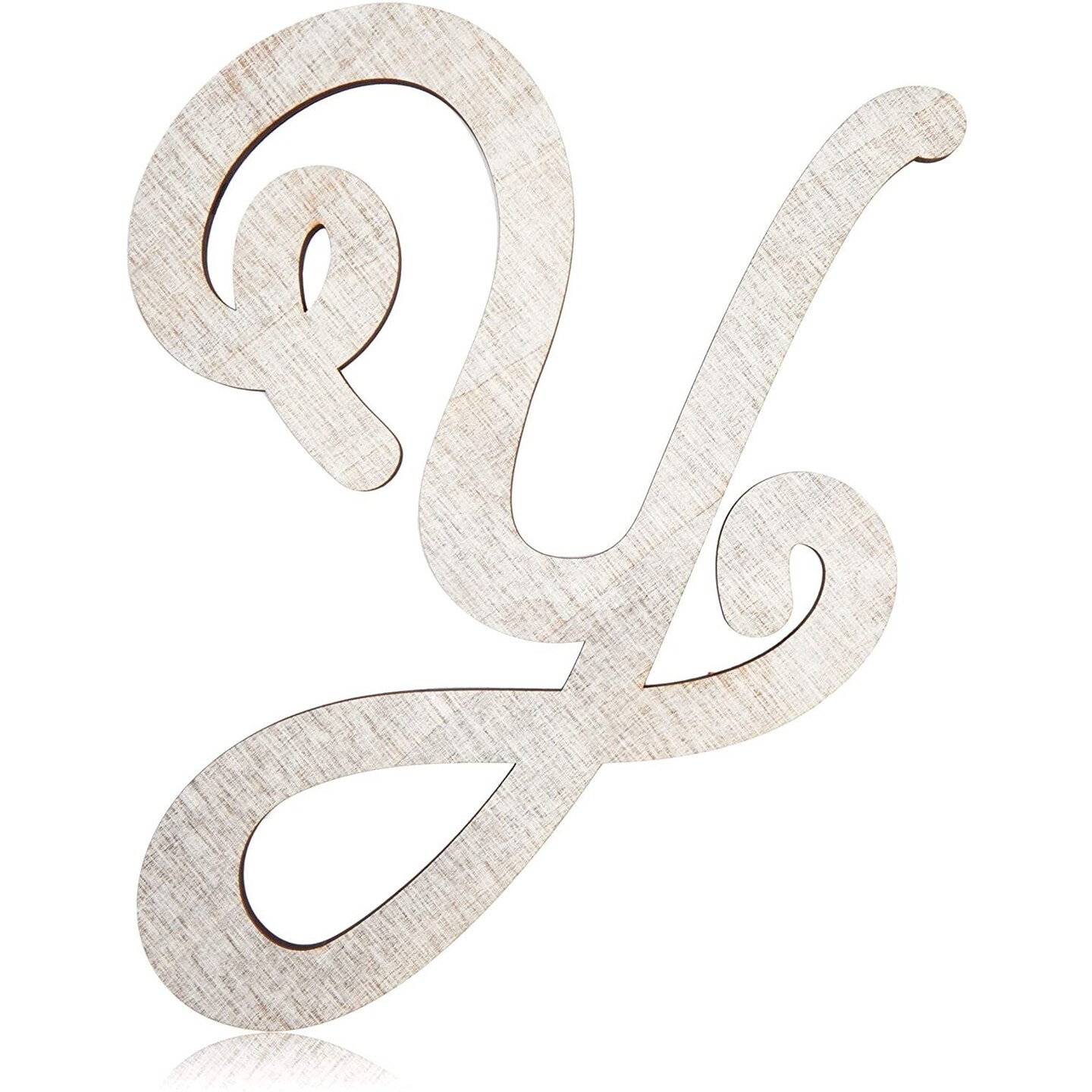 Wooden Monogram Alphabet Letters, Letter Y for Crafts, Rustic Home Decor (13 in)