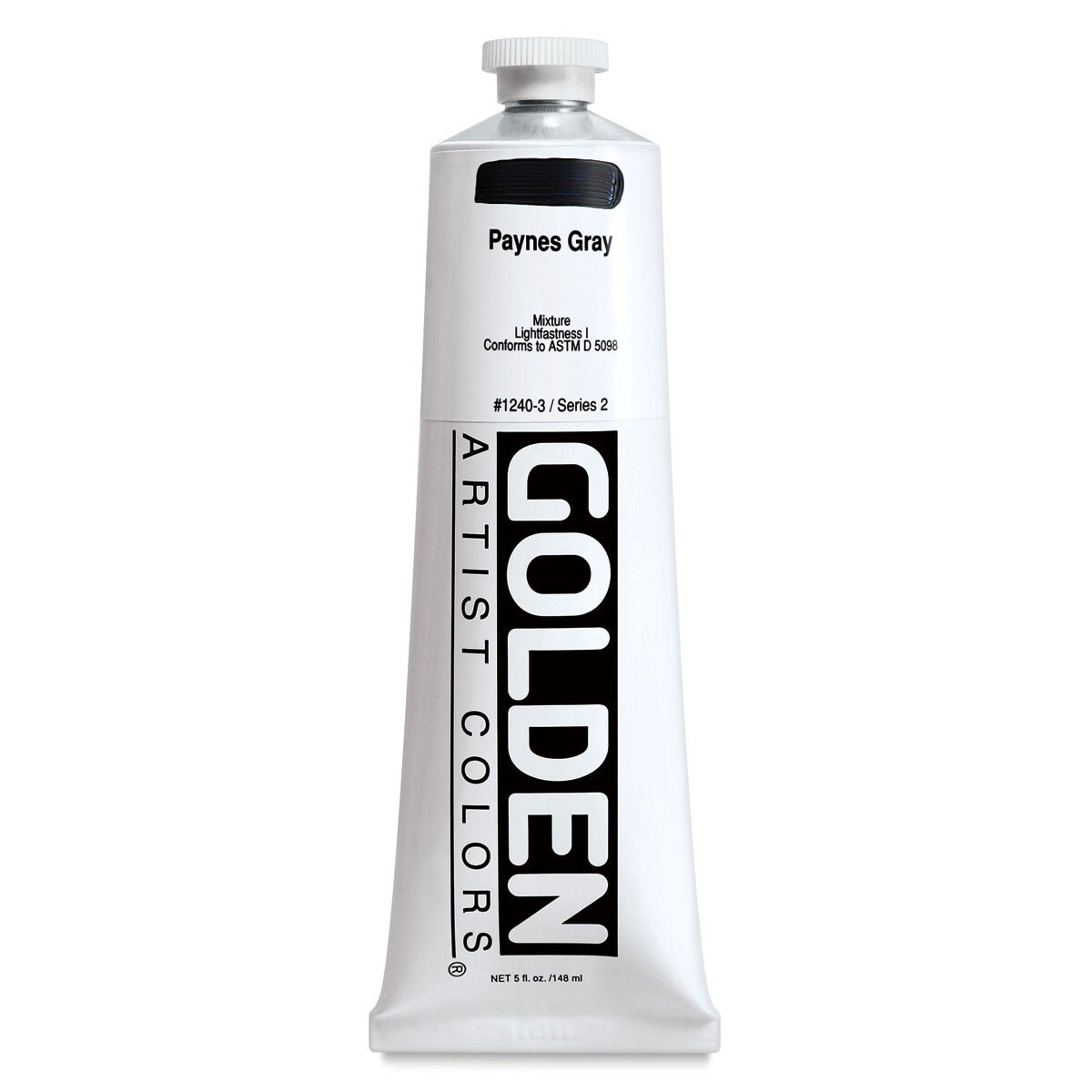 Golden Heavy Body Artist Acrylics - Paynes Gray, 5 oz Tube