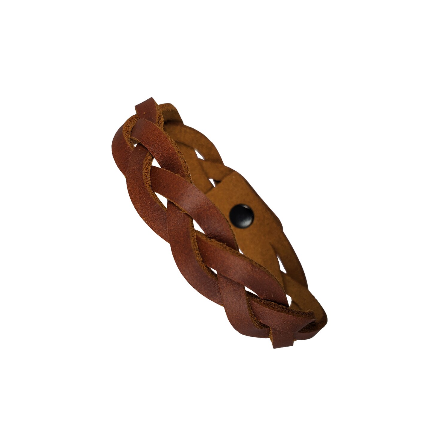 Mystery Braid Leather Bracelets Kit - 8 Brown Leather Bracelets Braiding Ready - Made in USA by Pitka Leather