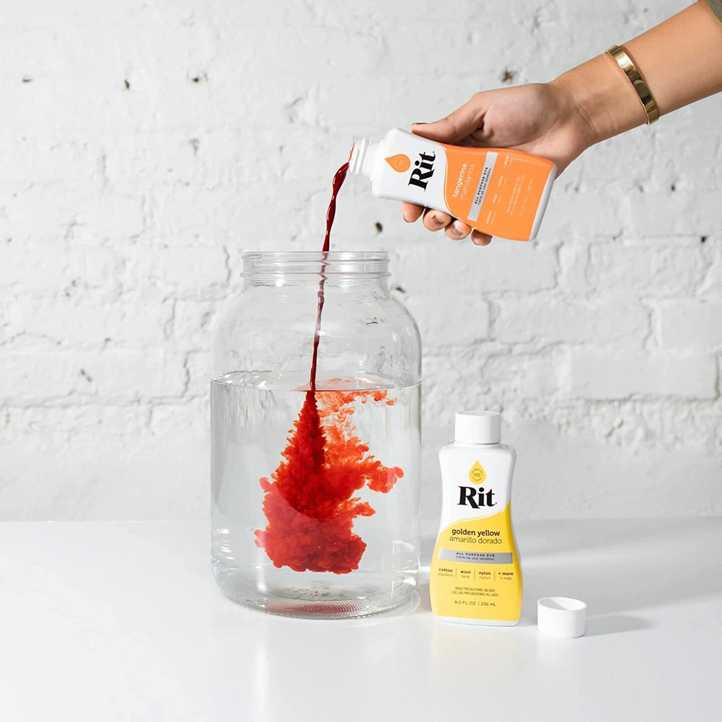 Rit Dye Liquid Marigold AllPurpose Dye 8oz, Pixiss Tie Dye Accessories