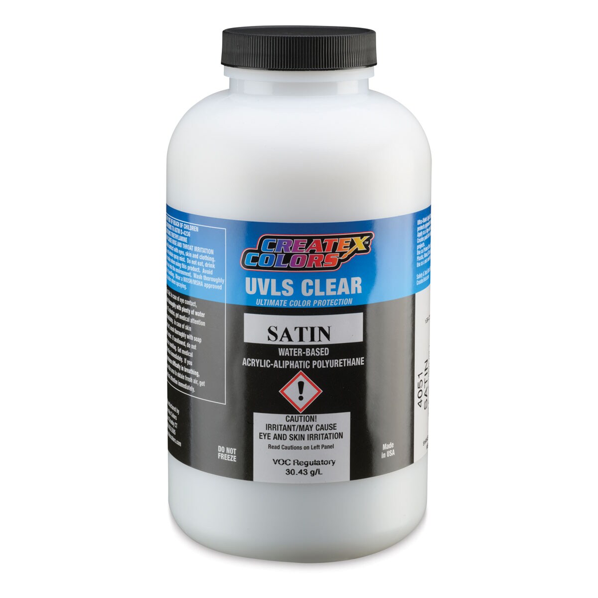 Createx UVLS Clear Top Coat - Satin, 32 oz