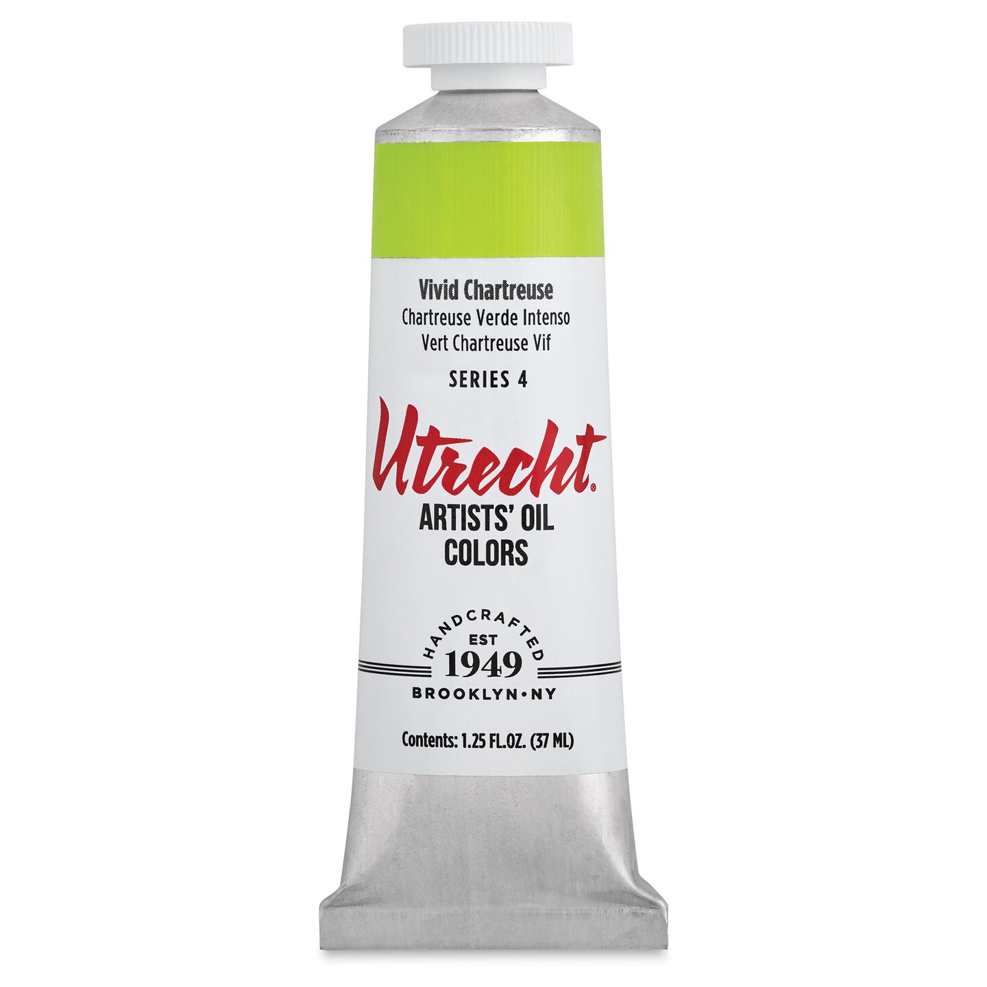 Utrecht Artists&#x27; Oil Paint - Vivid Chartreuse, 37 ml tube