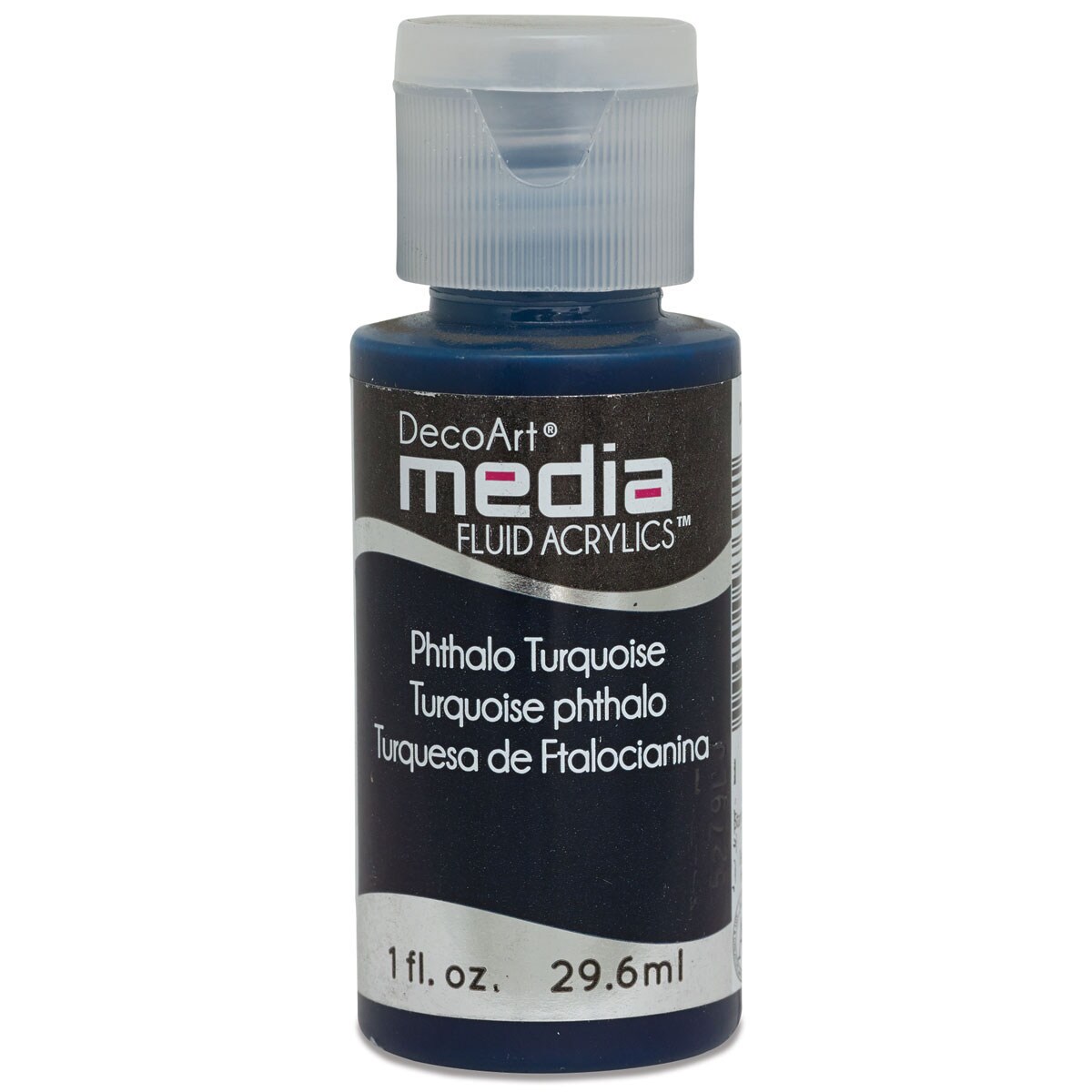 Deco Art Media Fluid Acrylic, 1 oz Bottle - Phthalo Turquoise