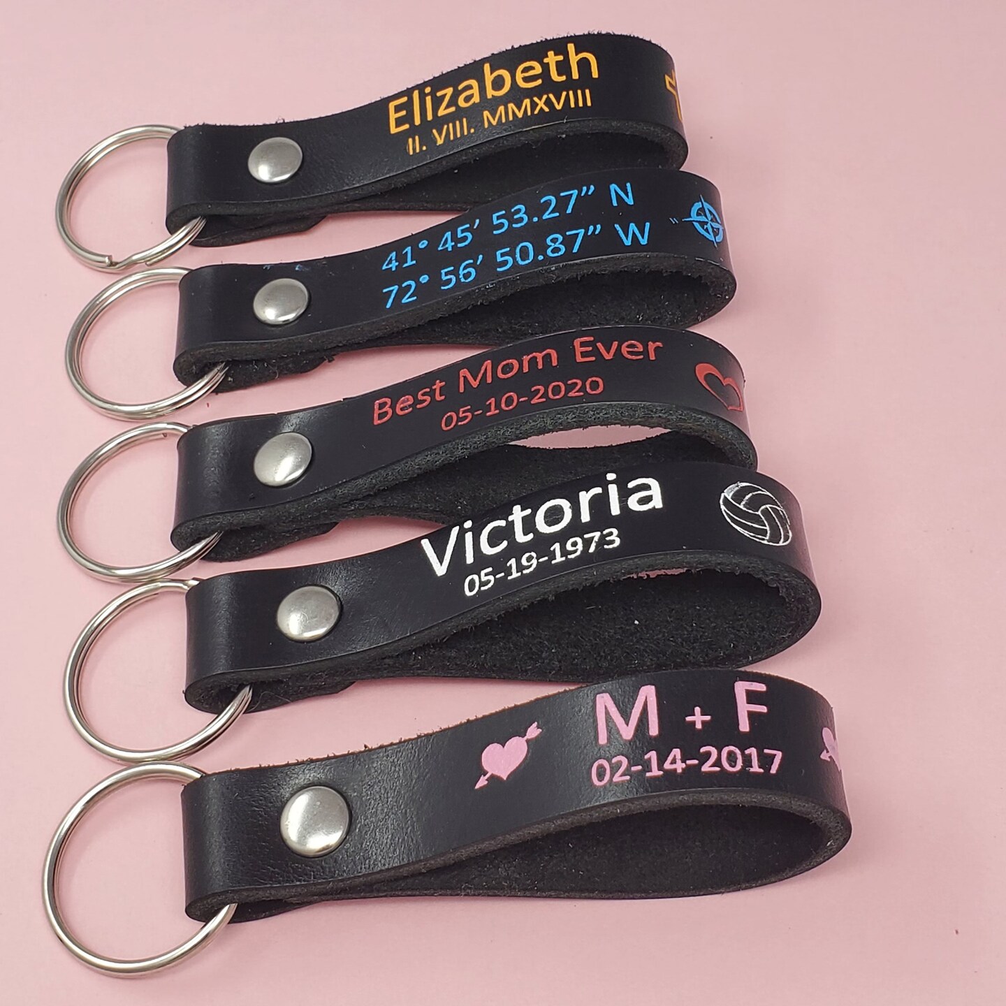 Blank Leather Keyrings 12 Pack – Pre-Cut Blanks with Hardware for Hot, Foil Stamping & Engraving