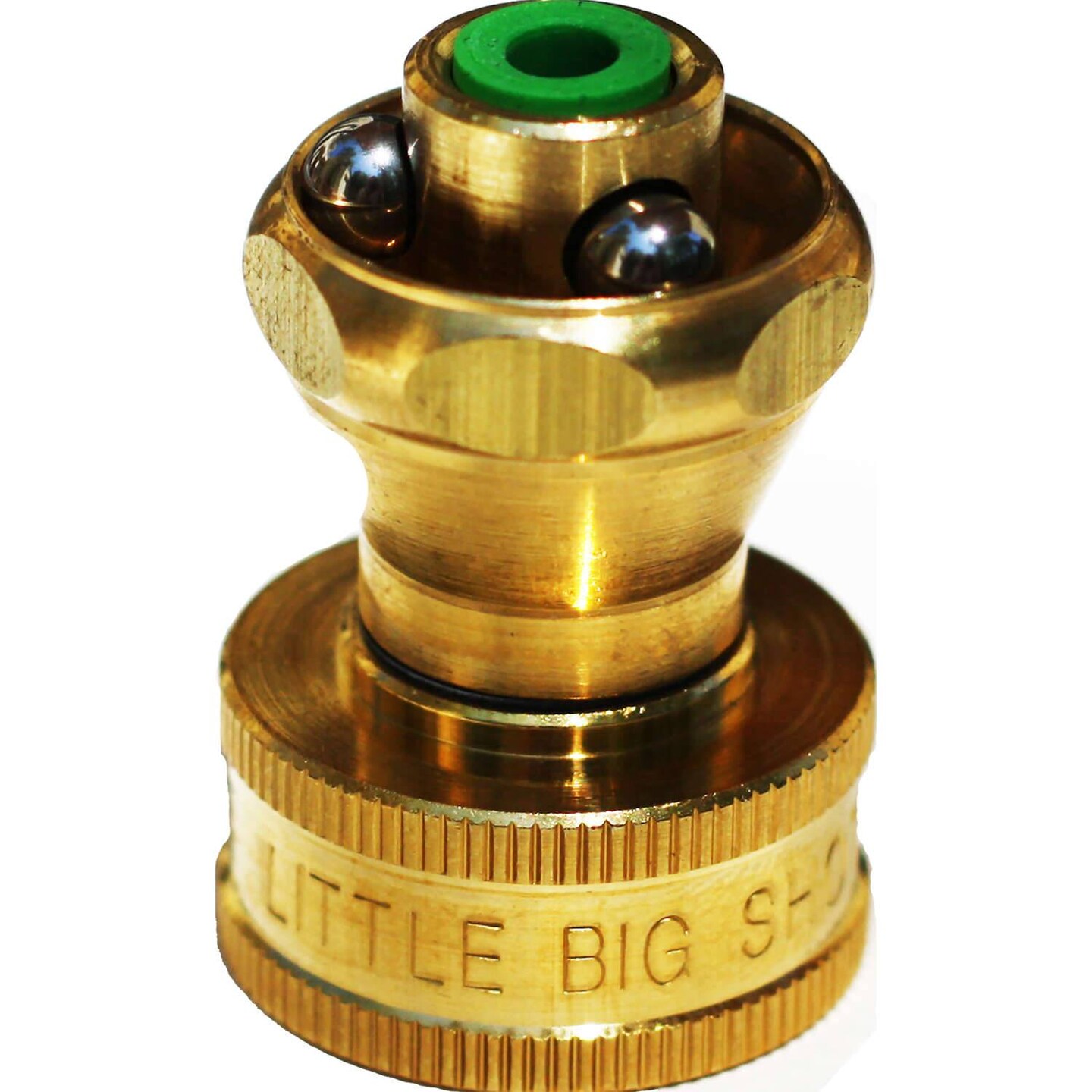 Little Big Shot Brass Hose Nozzle, Adjustable Leak-Free Provides 40% More Force