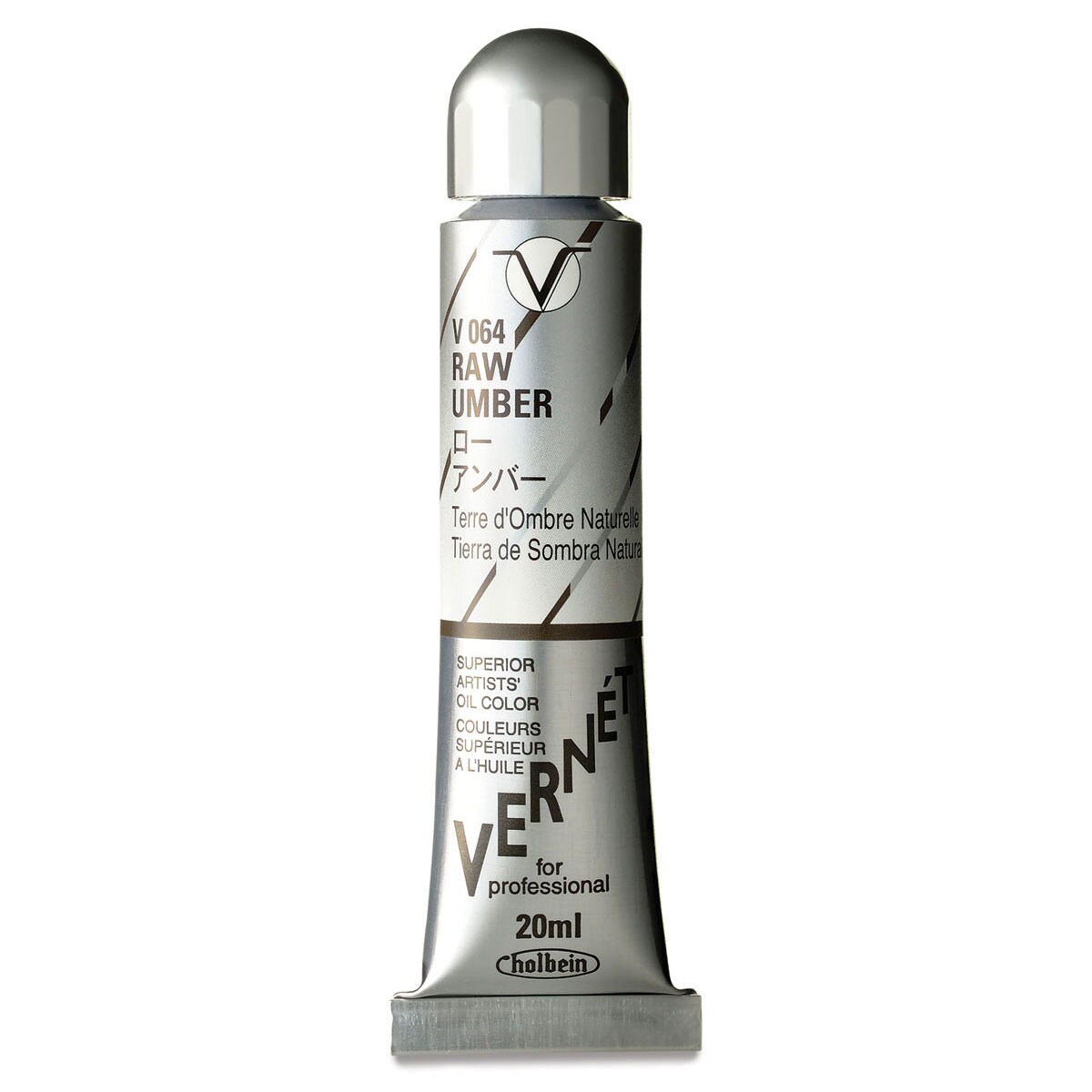 Holbein Vernét Superior Artists' Oil Color - Raw Umber, 20 ml tube