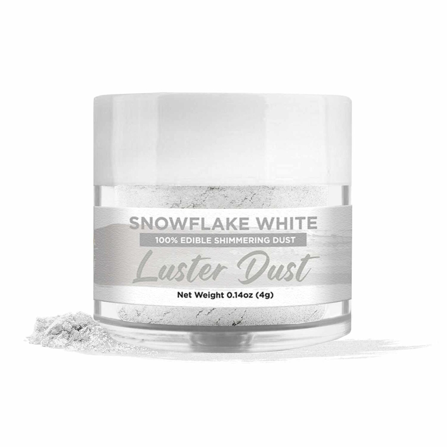 Snowflake White Luster Dust Edible Glitter Dust for Desserts