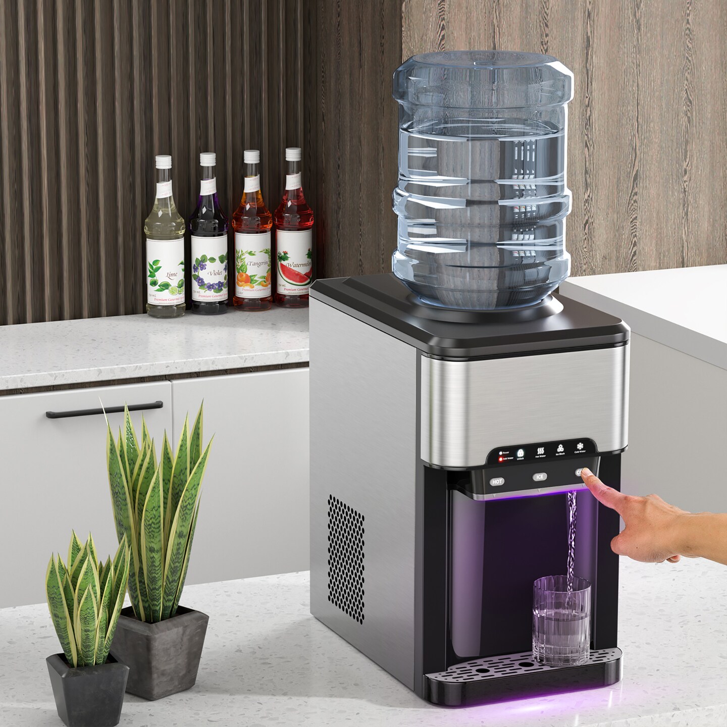 Costway 3 In 1 Water Cooler Dispenser With Built In Ice Maker W 3 Temperature Settings Michaels