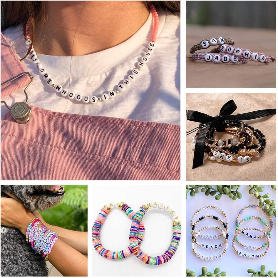 Clay Bead String, 0.8mm*100M Clear Elastic String Cord for Bracelet, Beading and Jewelry Making, Stretchy String for Clay Beads, Bracelet Charms, Pony Beads, Stone Beads