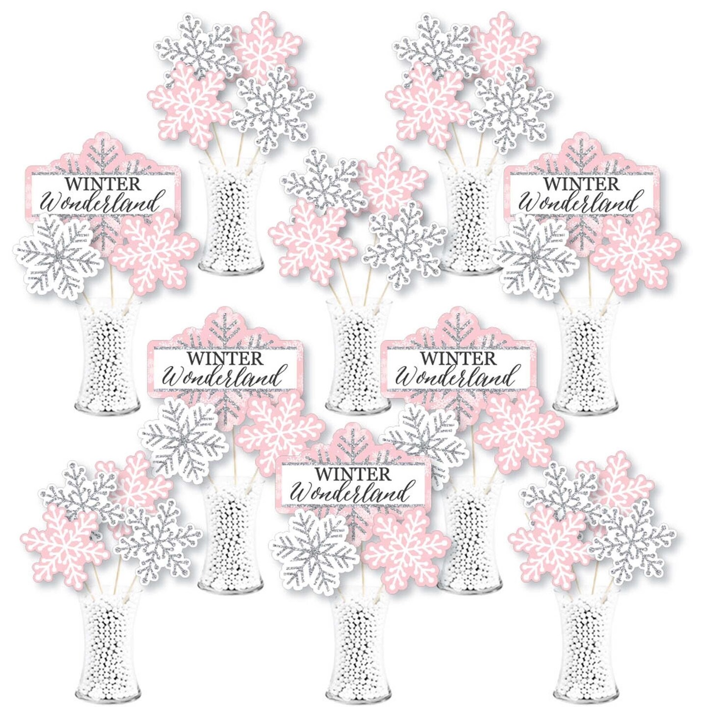 White Acrylic Snowflakes for Reward Jars and Christmas Crafts