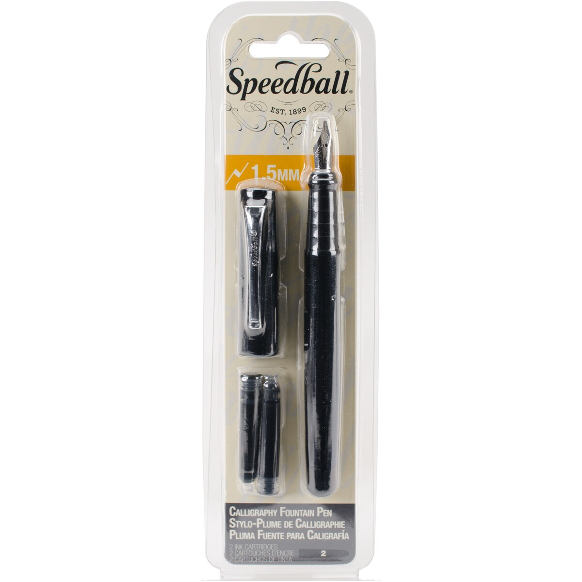 Speedball Calligraphy Fountain Pen 1.5mm-Black | Michaels